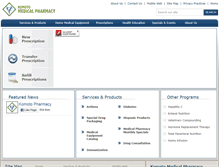 Tablet Screenshot of komotomedicalpharmacy.com